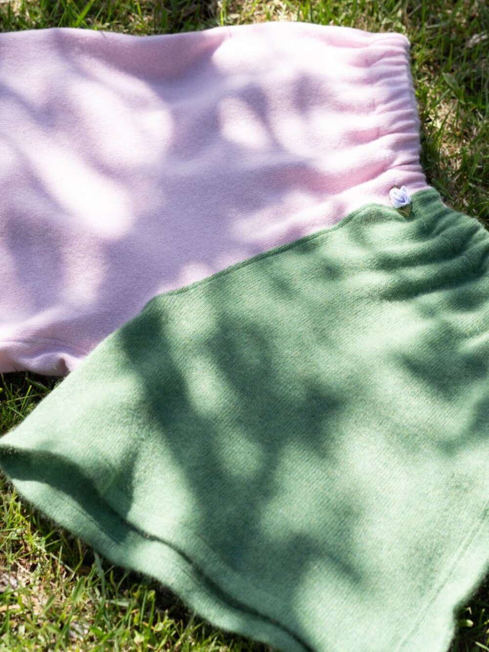 Moss & Lilac Cashmere Shorts